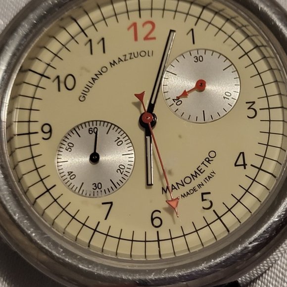 GIULIANO MAZZUOLI CHRONOGRAPH PRESSURE GAUGE WATCH - Picture 2 of 5